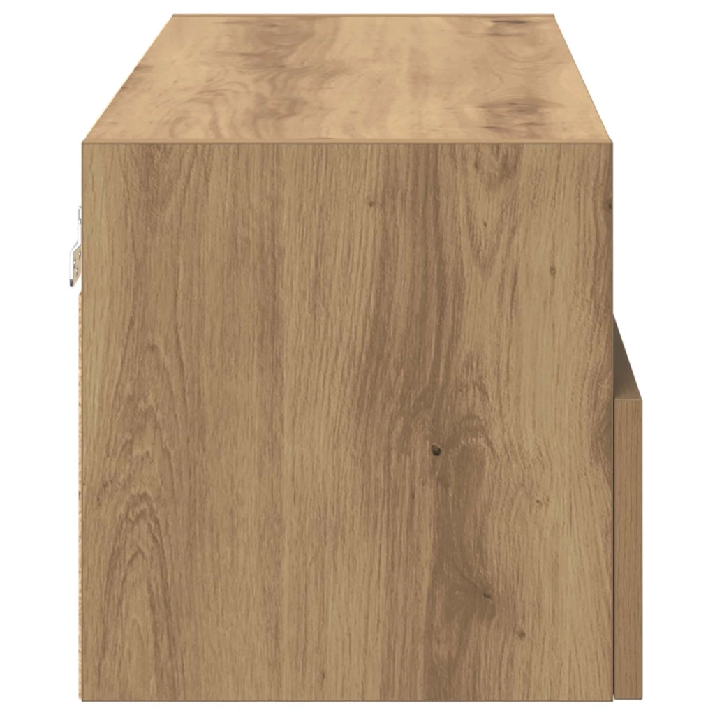 Mobiletti TV da Parete 2 pcs Rovere artigianale 80 x 30 x 30 cm
