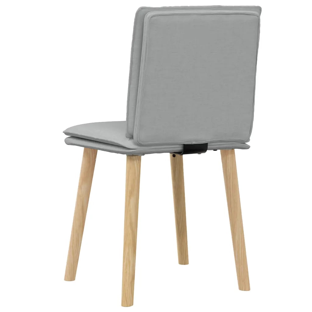 Sedie da Pranzo 2 pz Grigio Chiaro in Tessuto
