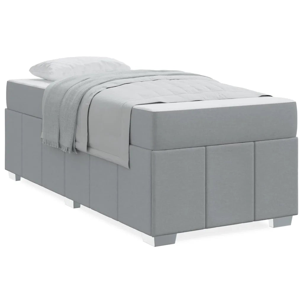 vidaXL Struttura del letto Grigio chiaro 90 x 190 cm Tessuto