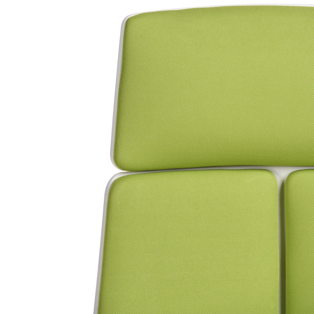 Sedia da ufficio in tessuto verde lime girevole per computer da scrivania Seduta regolabile Schienale reclinabile