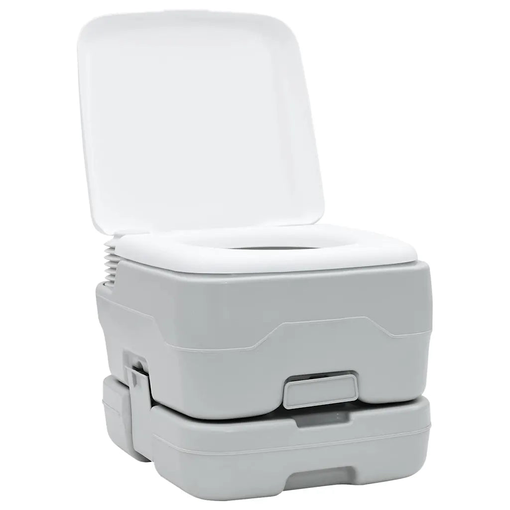Set di toilette per il campeggio 2 pcs Grigio e Bianco 42001433