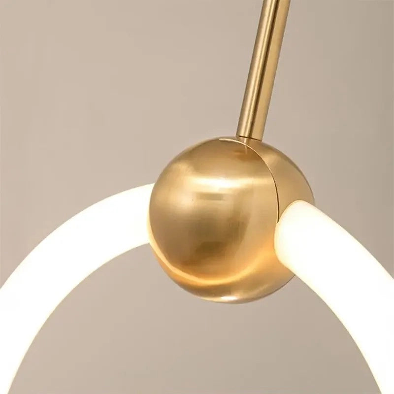 Lampada A Sospensione Led Lhj059-1cp Brush Gold