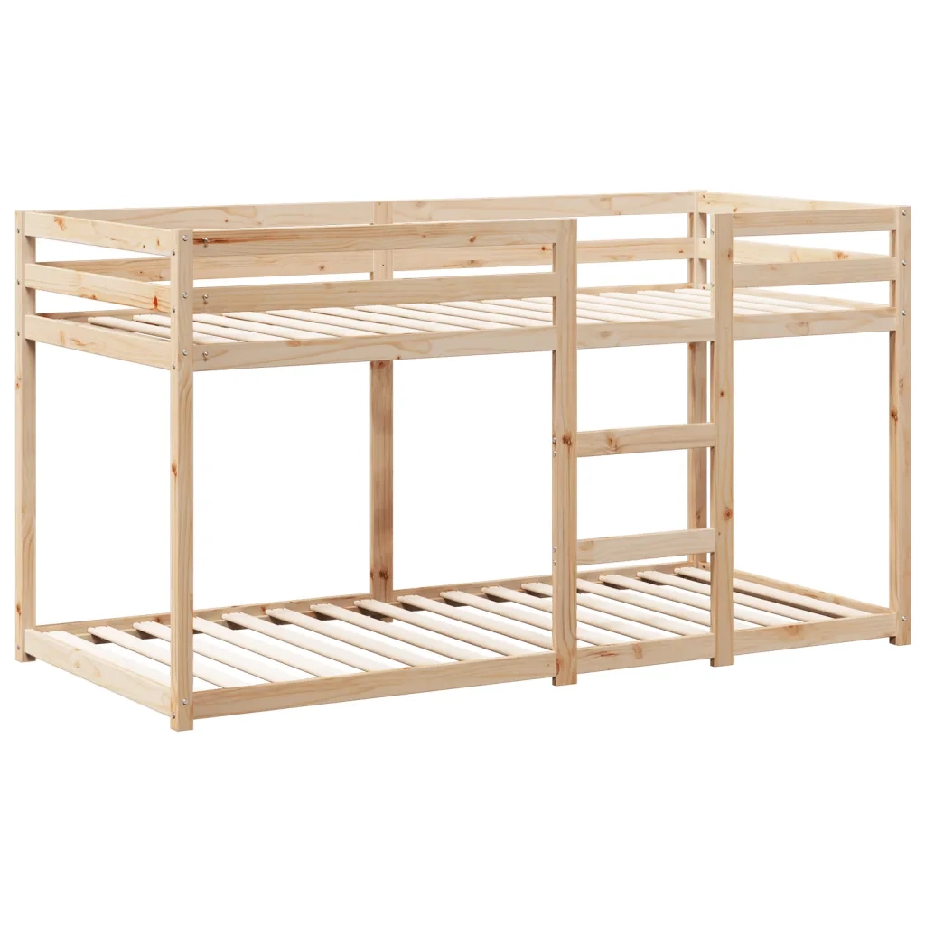 Letto a Castello senza Materasso 90x190 cm Legno di Pino