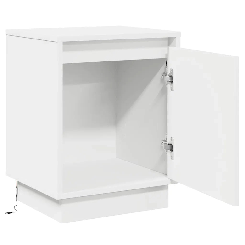 Armadio da Notte Bianco 39 x 34,5 x 50 cm Legno multistrato 869594