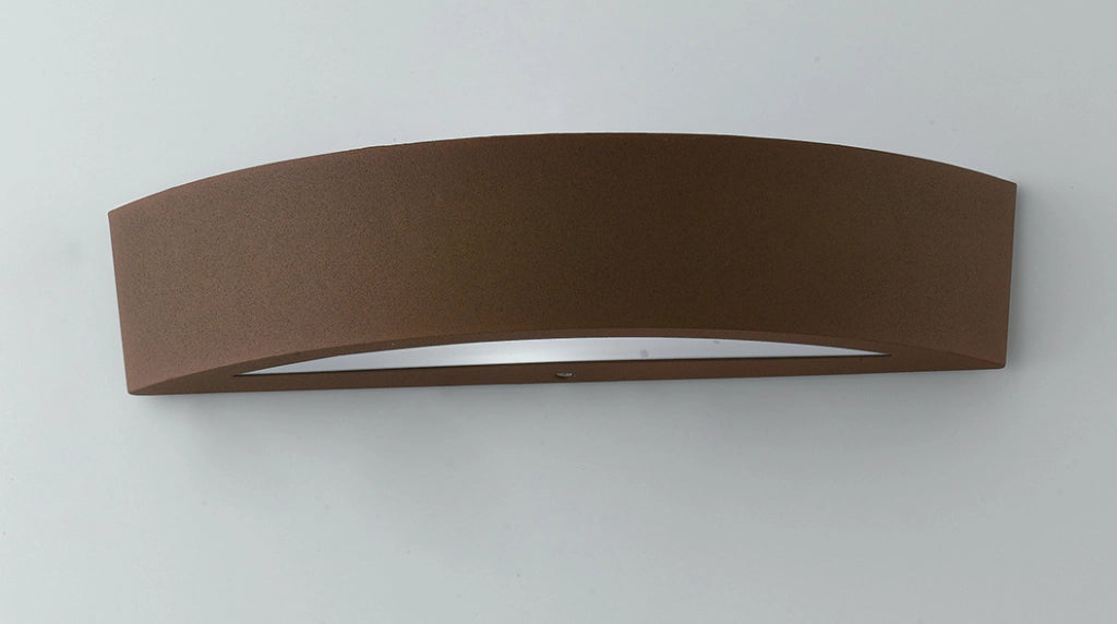 APPLIQUE BIEMISSIONE TUCSON BRONZO 2 LUCI ATTACCO E14 IP44 36X9,6X7,5CM IN ALLUMINIO