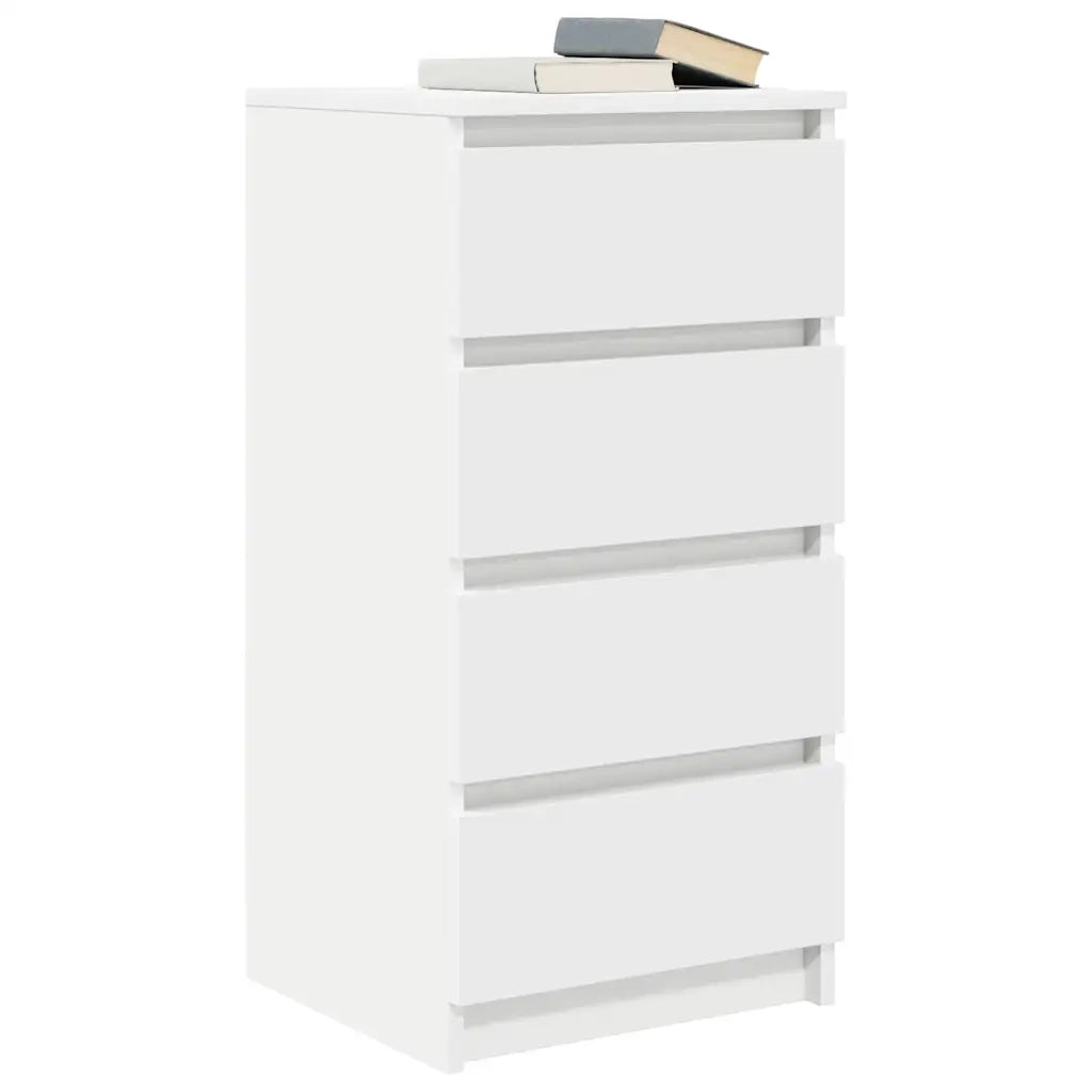 Credenza Bianca 37,5x35x76 cm in Legno Multistrato 861751