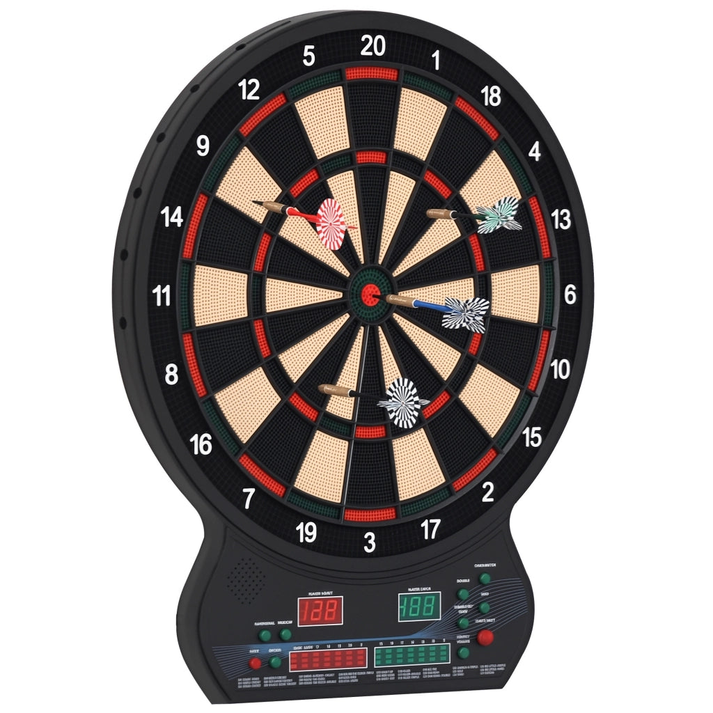 Gioco di freccette elettronico ¨C zephmum ¨C 12 freccette, 27 giochi, 8 giocatori, LED nero