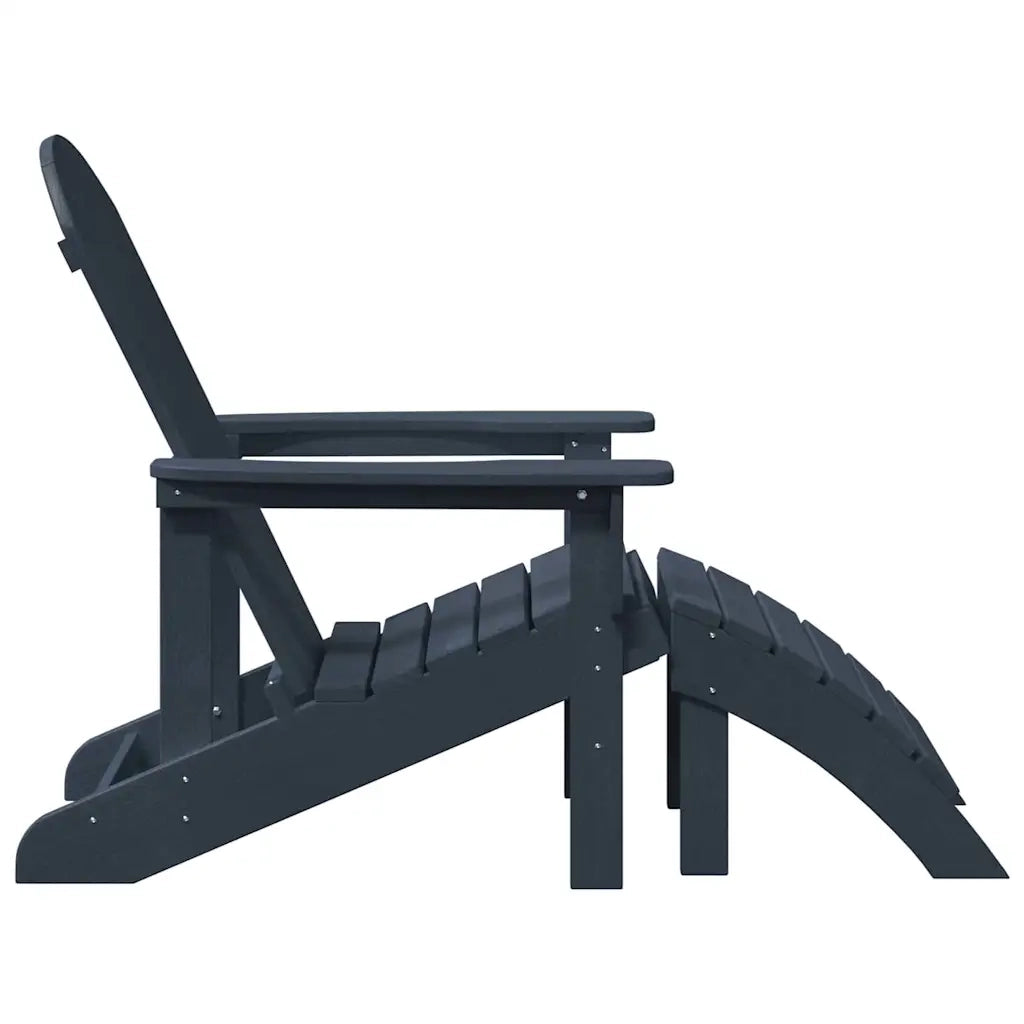 Sedia da Giardino | Sedia Adirondack Blu navy 82 x 74 x 92 cm HDPE