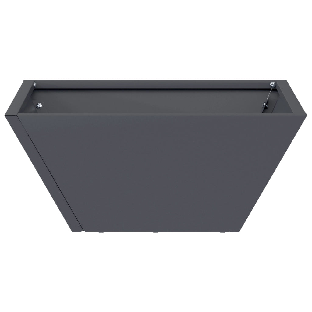 Fioriera in Plastica Antracite Plastica 35 x 35 x 15 cm Durevole