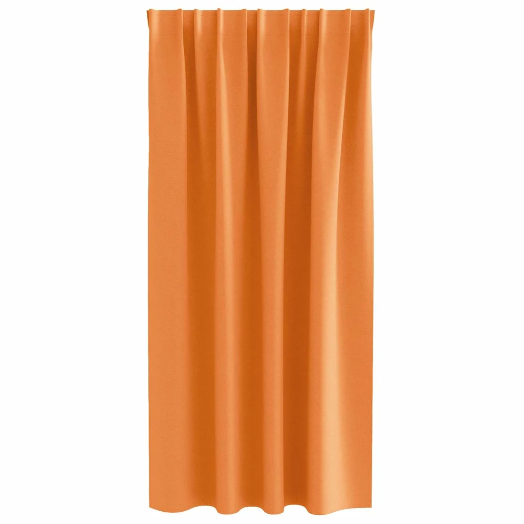 vidaXL Tende con tende 2 pcs Arancione Poliestere