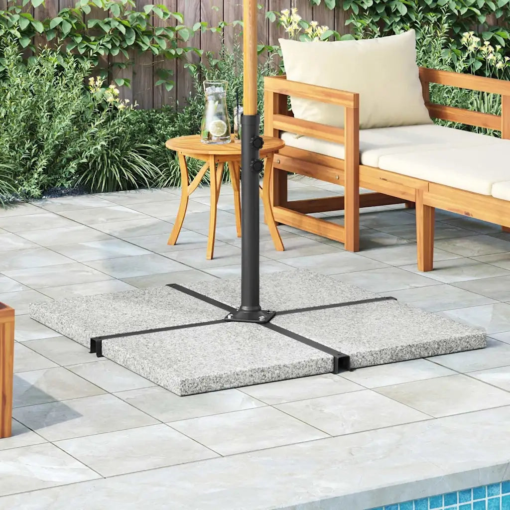 Piastra per Parasole in Granito Quadrata 25 kg Grigia CFW6591448