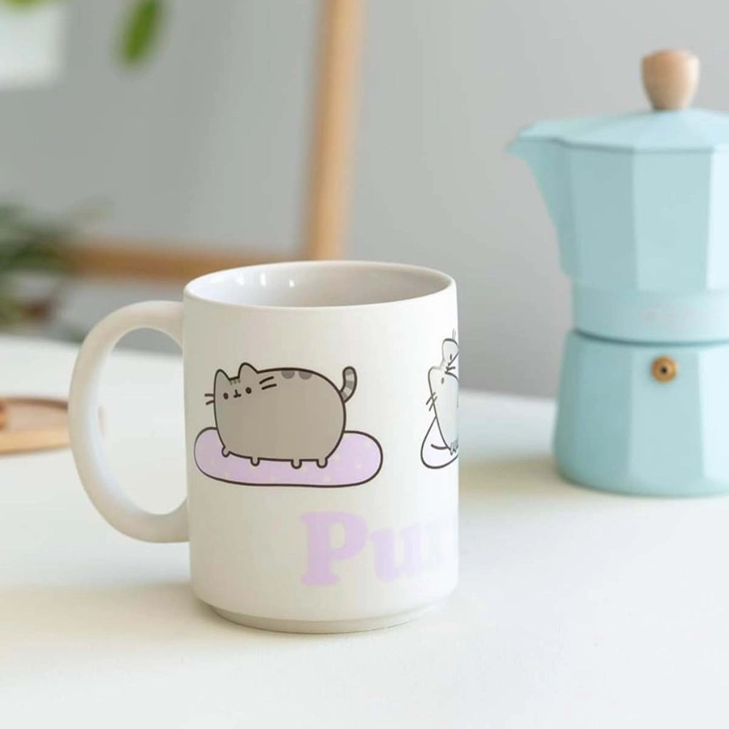 Tazza in ceramica da 350 ml Collezione Purrito Lavabile in lavastoviglie Bianco Pusheen