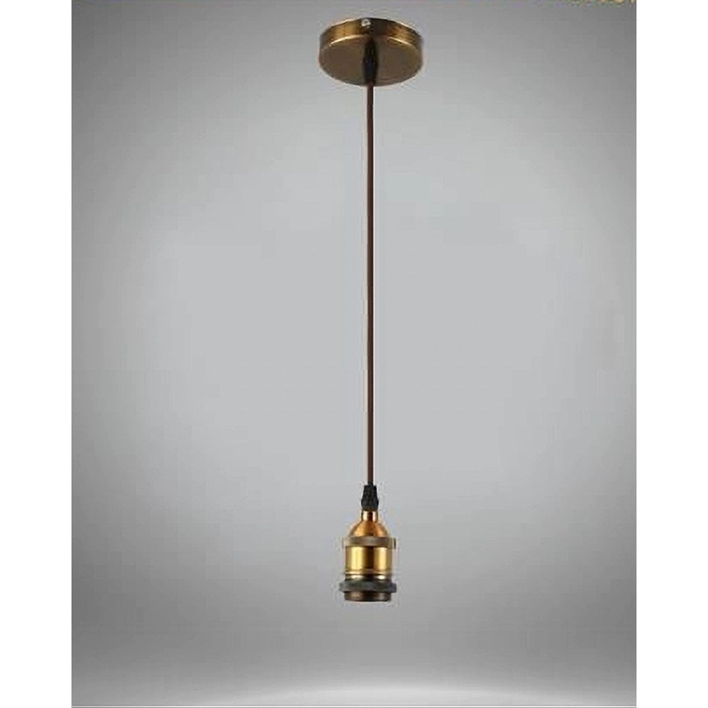 Trade Shop - Lampadario Portalampada A Sospensione Per Lampadine E27 Pendente 2 Metri E27-2m -