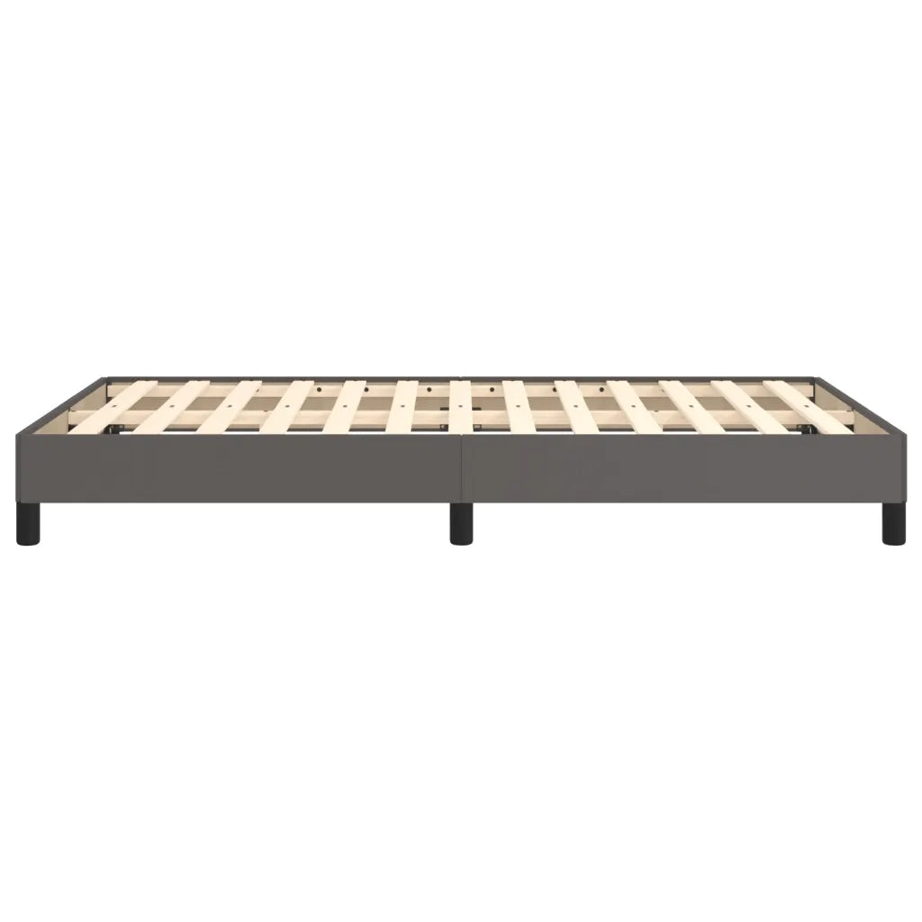 Giroletto-Struttura Letto Grigio 120x200 cm in Similpelle 628360