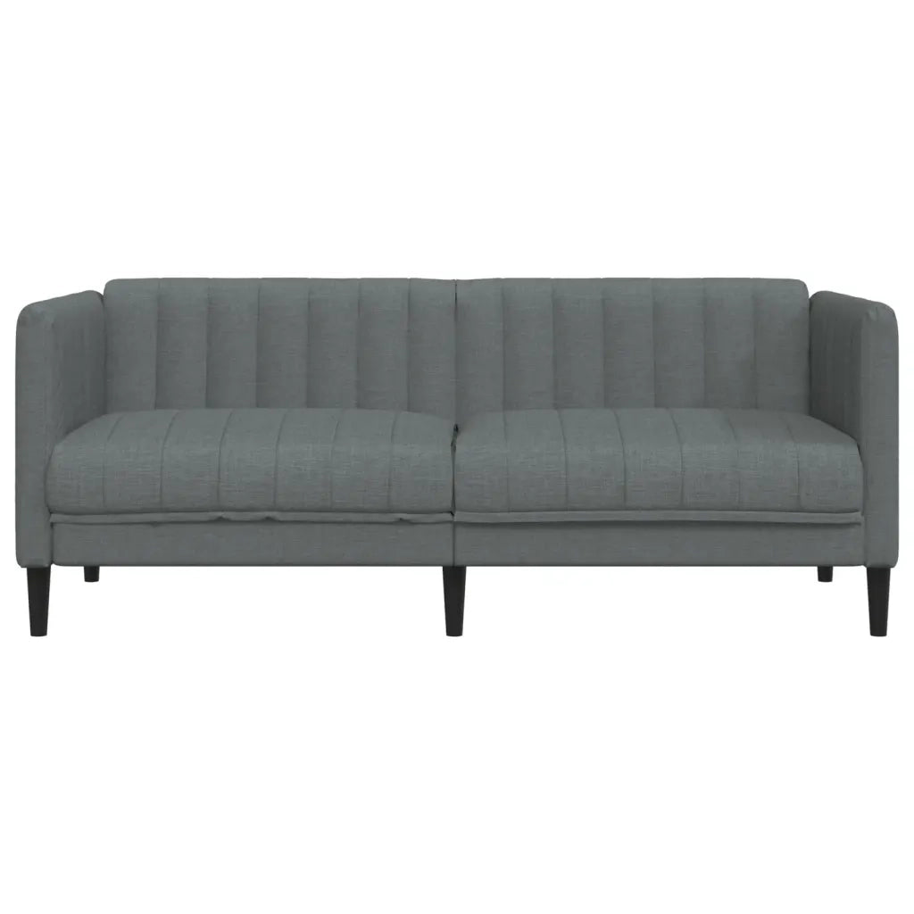 Divano | Divano da soggiorno | Sofa a 2 Posti Grigio Scuro in Tessuto