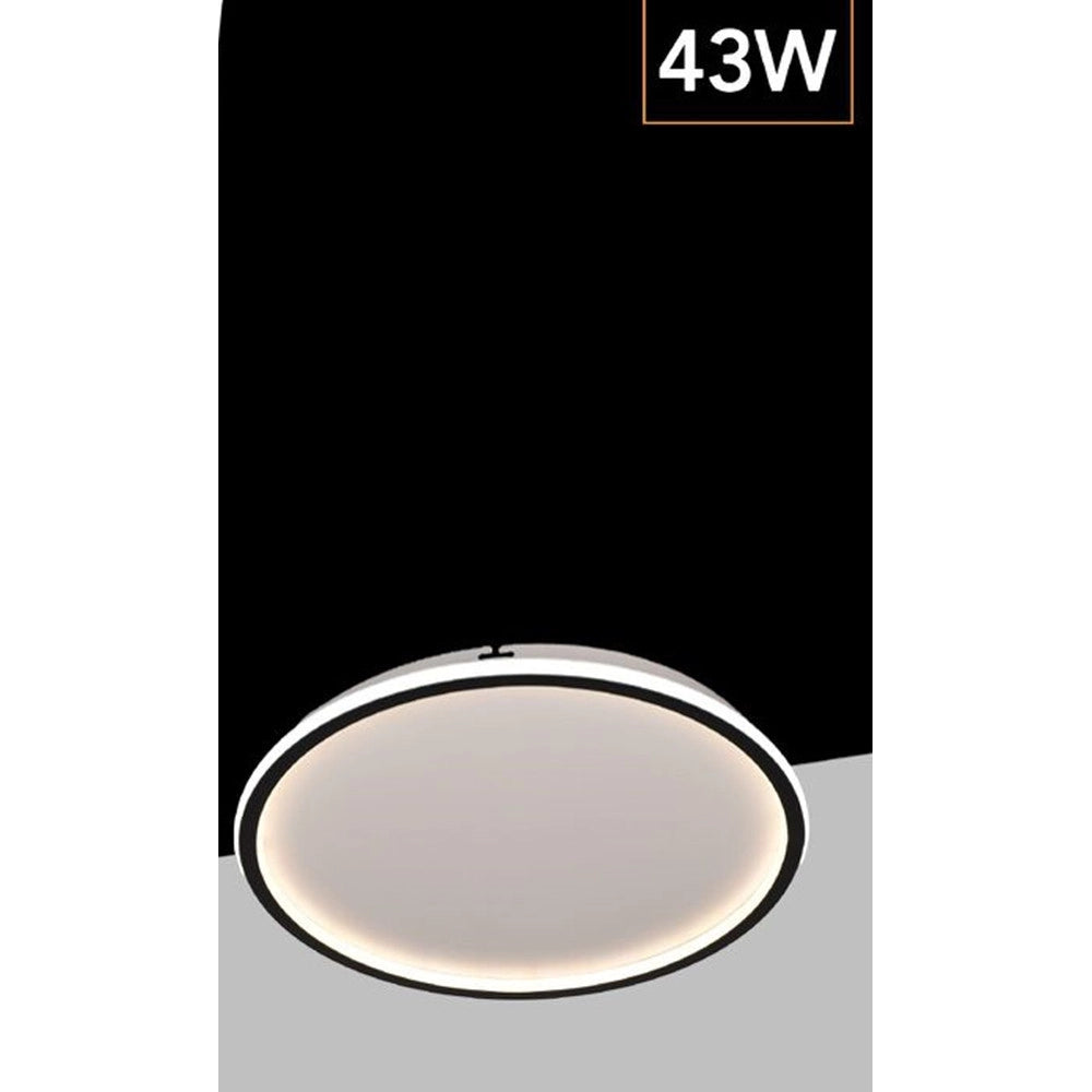Trade Shop - Plafoniera Led Da Soffitto Circolare 43w 3440lm Cct Switch Ip20 Luce Selezionabile C13-3c -