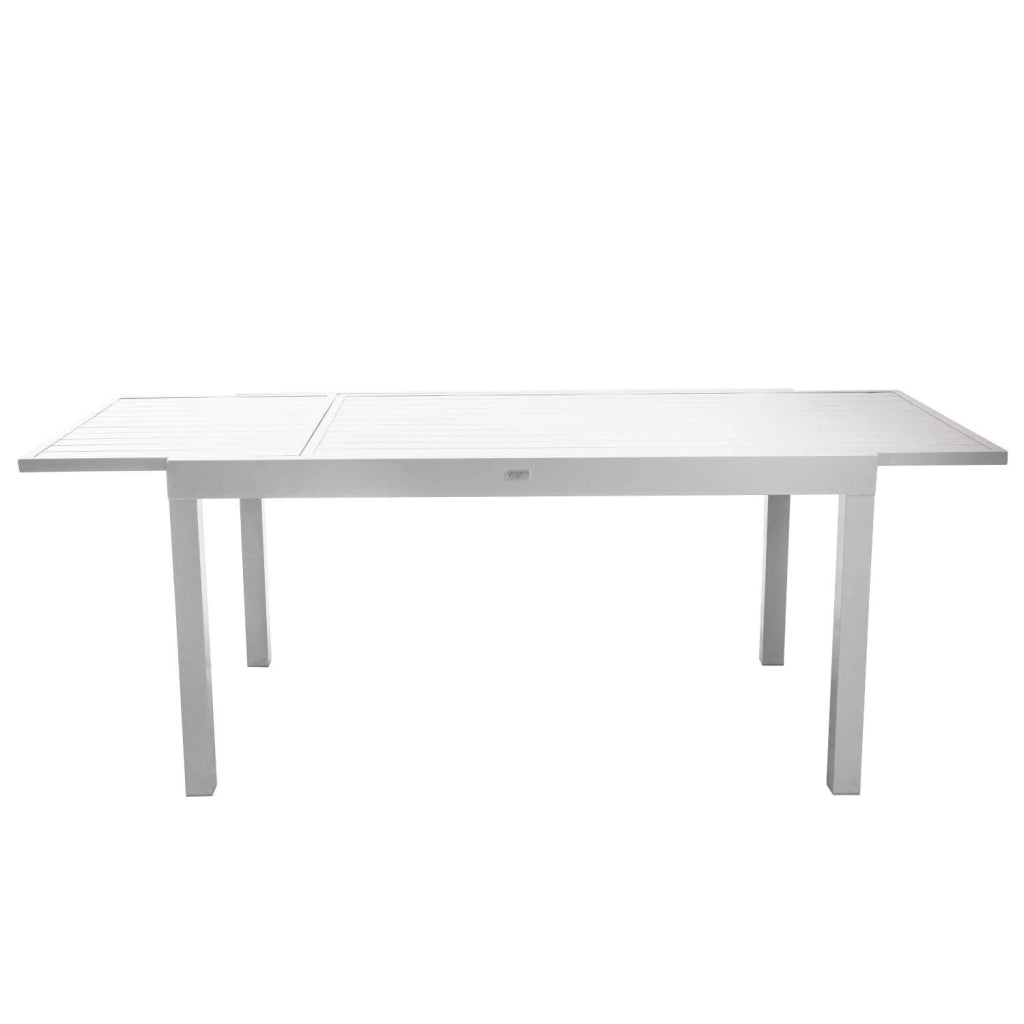 Tavolo alluminio bianco allungabile cm150/210x90h73