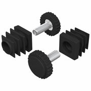 Livellatori per Mobili Regolabile 2 pz Nero M6 PP CFW3367265