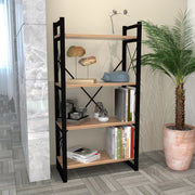 Scaffale a Terra 'Skørping' (AxLxP) 150 x 65 x 30 cm Libreria con 4 Ripiani Mobile Espositore con Telaio in Metallo -