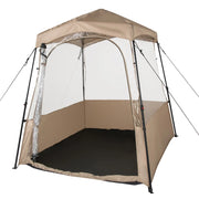 Tenda sportiva pop up con borsa da trasporto, Tenda a bolla portatile in PVC trasparente per pesca e campeggio 160 cm Marrone-Tende