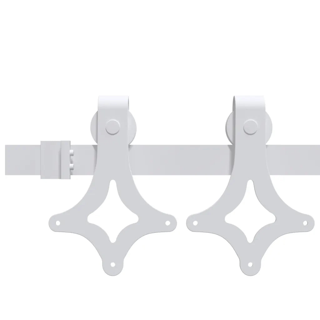 Kit Accessori per Porta Scorrevole 200 cm in Acciaio Bianco CFW7851116