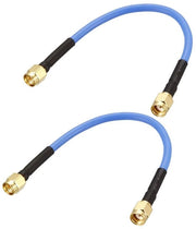 Cavo Coassiale RG402 - 2 Pezzi - 50 Ohm - 0,5 Metro - a RP-SMA - Sicuro per Interno e Esterno