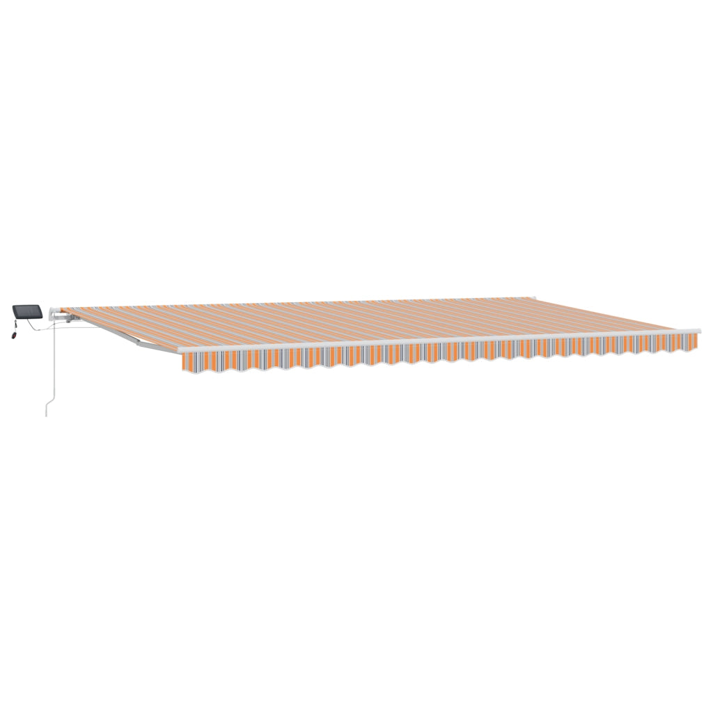 Tenda Retrattile Manuale con Strisce Multicolore LED 600x300 cm