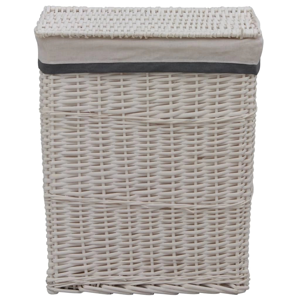 Cesto portabiancheria 43 x 34 x 57,5 ​​cm salice bianco 02_0006175
