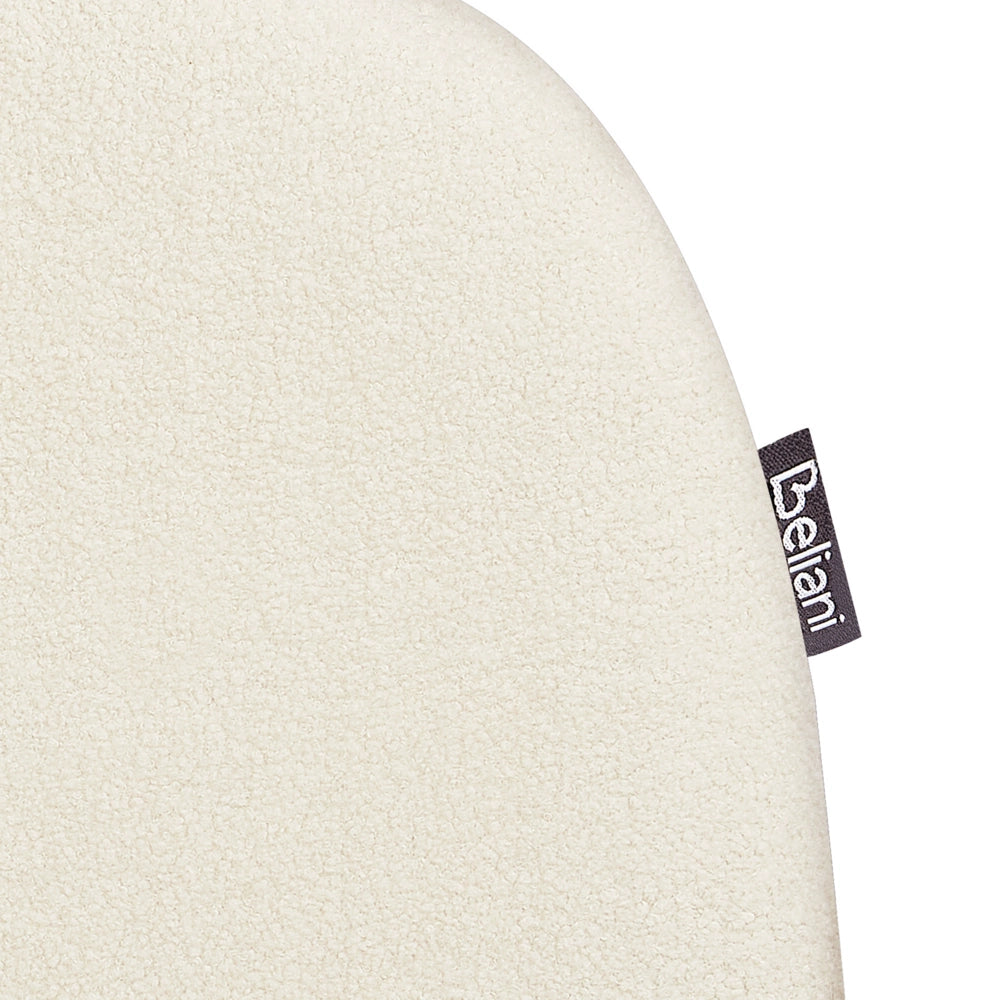 Letto ad acqua Beige Poliestere Boucle Tessuto Imbottito 160 x 200 cm EU King Size Design Classico Tradizionale