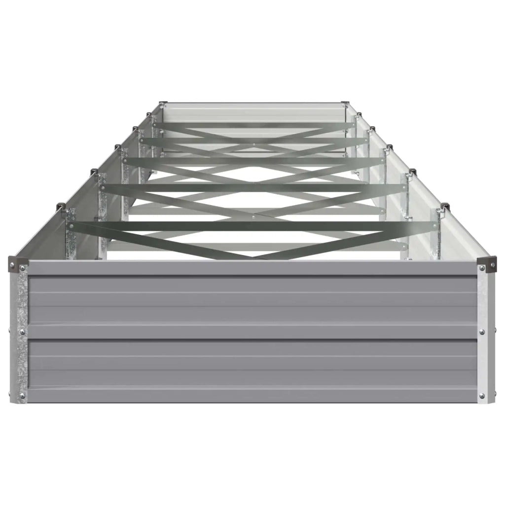 Letto rialzato da giardino Grigio 600 x 80 x 24 cm 8006530