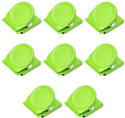 Fermogettoni magnetici multifunzionali - colore verde - ideali per appunti e foto - perfetti per ufficio e aula