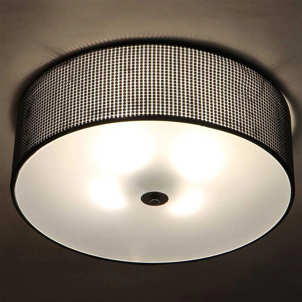 Lampadario a Sospensione Con Strass di Diamante e Vetro 160W Moderno 40cm Nero