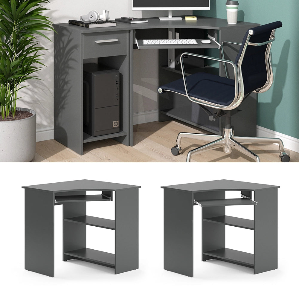 Vicco Scrivania angolare Antracite 83 x 76 cm