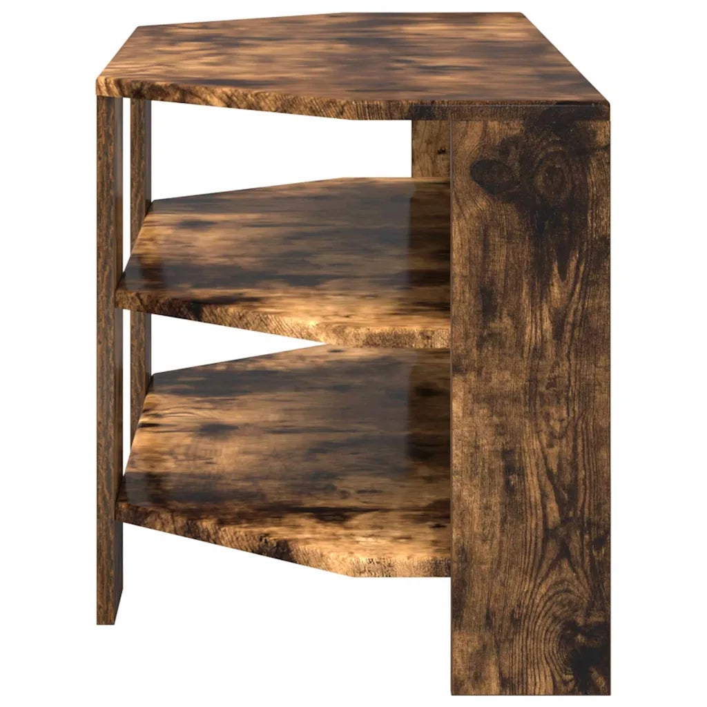 MobileTVAngolare Rovere fumé 102x40,5x45cm Legno multistrato