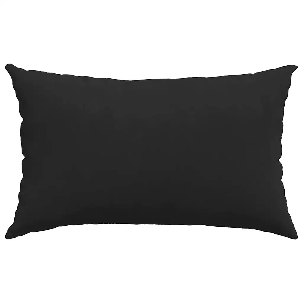 Cuscini da Divano 2 pcs Nero 50 x 30 cm Tessuto