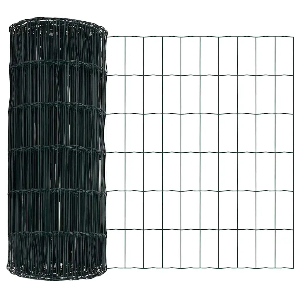 Recinzione da Giardino | Recinzione con Posto Verde 0,8 x 10 m Acciaio e PVC
