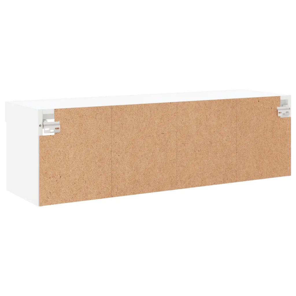 vidaXL Mobile Porta TV con Luci LED Bianco 100x30x30 cm