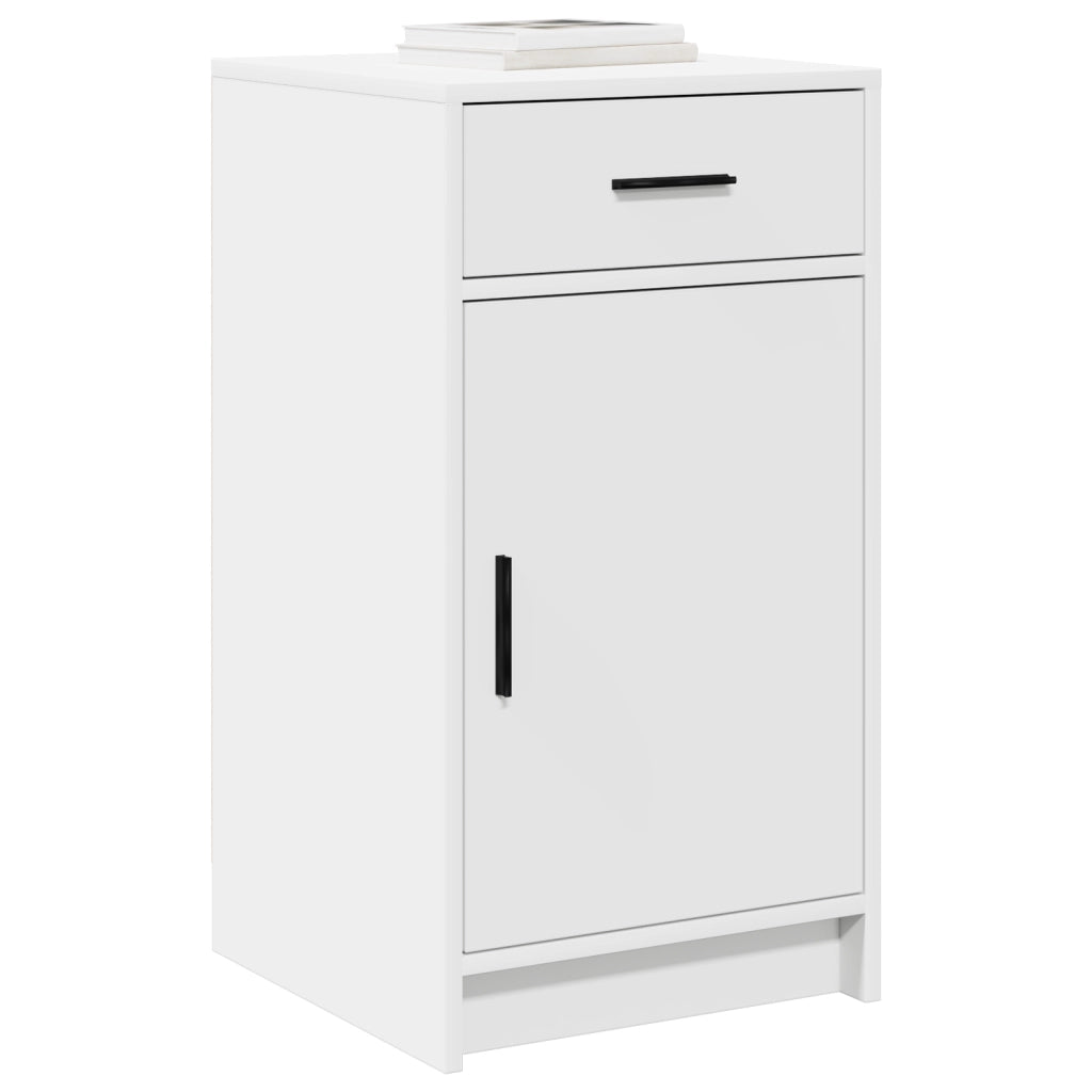 Credenza Bianca 40x41x75 cm Legno Ingegnerizzato