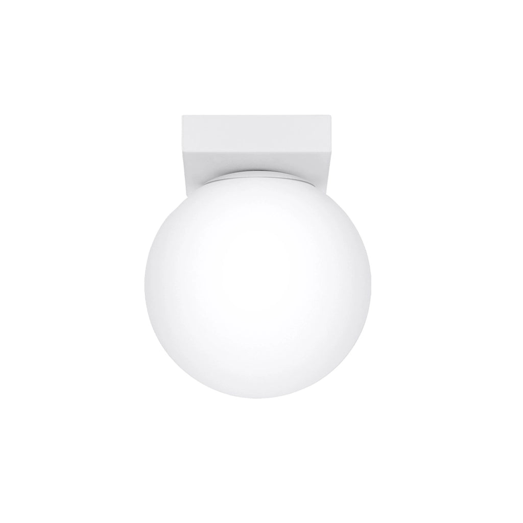 Plafoniera Pure Lume SOLEDA sfera vetro bianco opaco G9