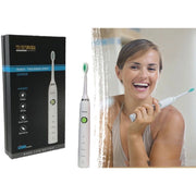 Trade Shop - Spazzolino Elettrico Ricaricabile Professionale Con 2 Testine Gemei Gm-906 -