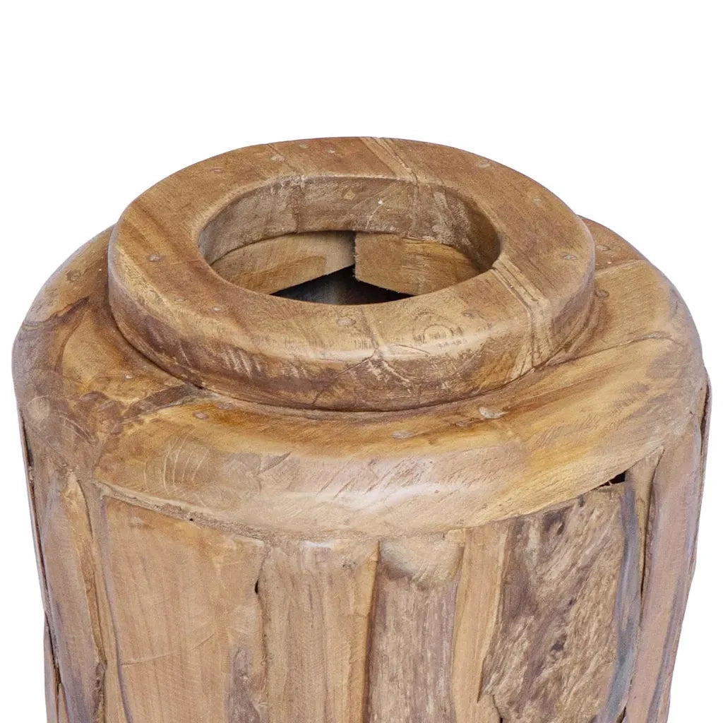 Vaso Decorativo 40x100 cm in Legno Massello di Teak 285209