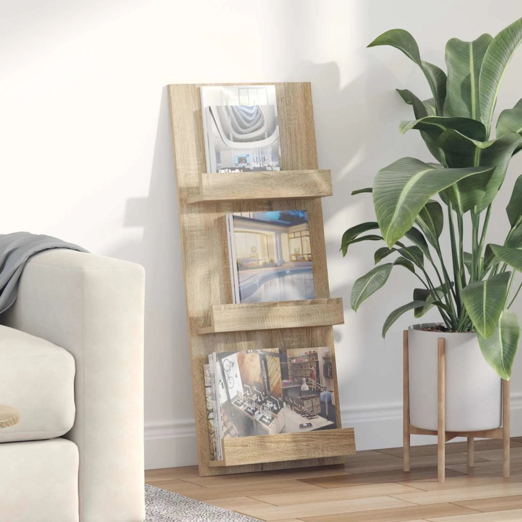 Scaffale per riviste Rovere Sonoma 43 x 11 x 102 cm CFW2332358
