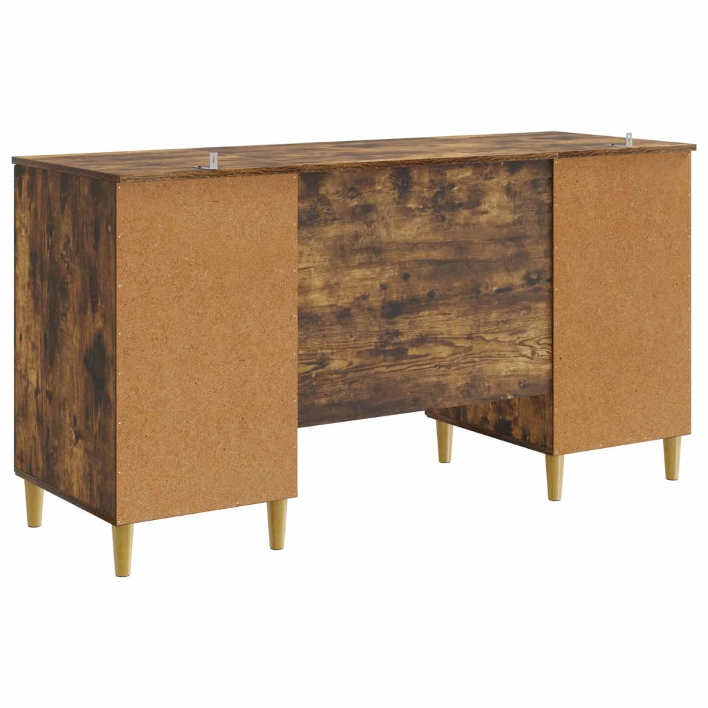 Scrivania Rovere Fumo 142,5 x 50 x 75 cm Legno ingegnerizzato