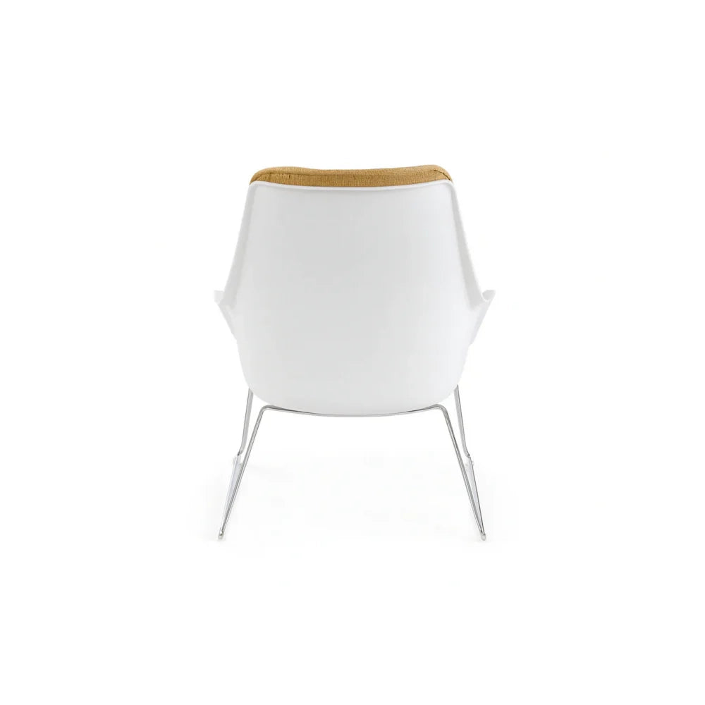 Cocoon, Set di 2 Poltroncine in polipropilene Giallo (L. P. H. 74 x 85 x 86) | Duzzle