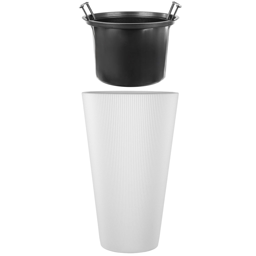 KADAX Doniczka Linea Slim 30 biała + WKŁAD 5850-011 K16605