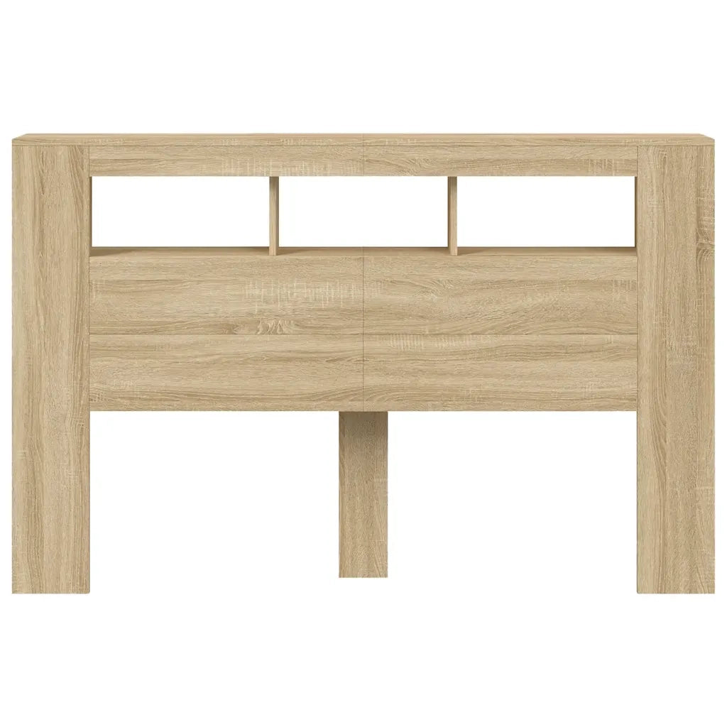 Testiera | Testata LED Rovere Sonoma 160x18,5x103,5 cm Legno Multistrato