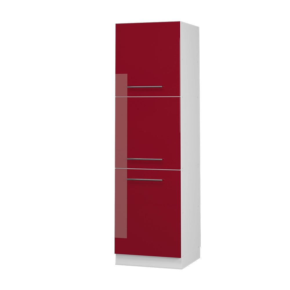 Vicco Mobile per forno da incasso Rosso bordeaux lucido 60 cm