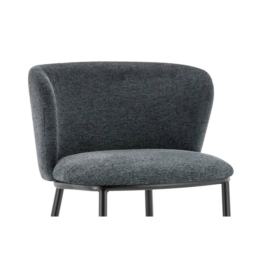 Sedia da banco ARTHUS – Tessuto grigio scuro – Design moderno H88,5 cm