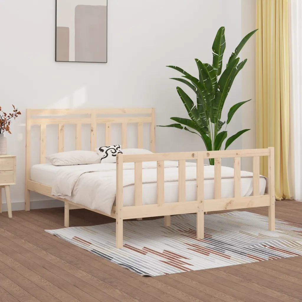 Giroletto-Struttura Letto in Legno Massello di Pino 120x200 cm 277337