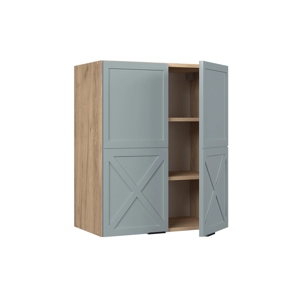 Pensile da cucina Fame-Line Blu-grigio chiaro/Rovere dorato 60 cm Vicco